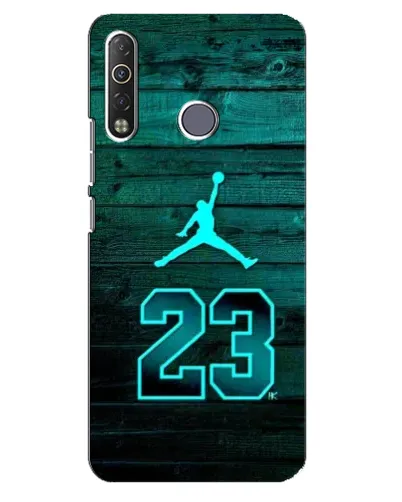 Чохол для TECNO Camon 12 Air CC6 з картинкою «Jordan Cyan 23»
