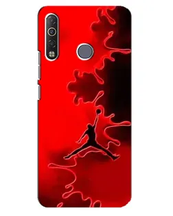 Чохол для TECNO Camon 12 Air CC6 з картинкою «Jordan Red Smoke» Чохол для TECNO Camon 12 Air CC6 з картинкою «Jordan Red Smoke»