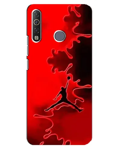 Чохол для TECNO Camon 12 Air CC6 з картинкою «Jordan Red Smoke»