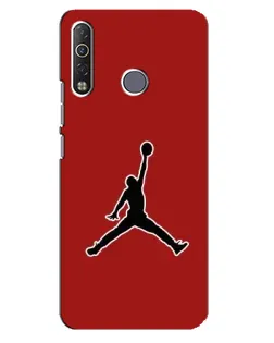 Чохол для TECNO Camon 12 Air CC6 з картинкою «Jordan Red Back» Чохол для TECNO Camon 12 Air CC6 з картинкою «Jordan Red Back»