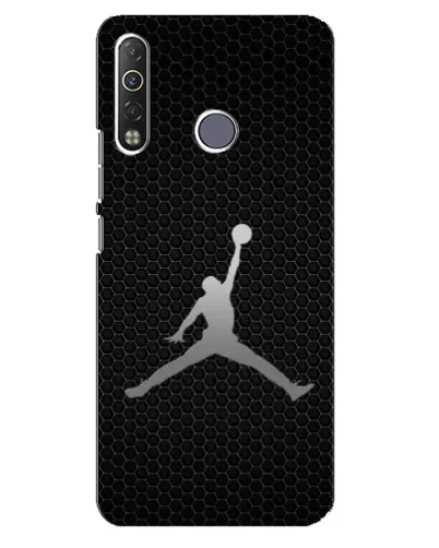 Чохол для TECNO Camon 12 Air CC6 з картинкою «Jordan Dark Carbon»