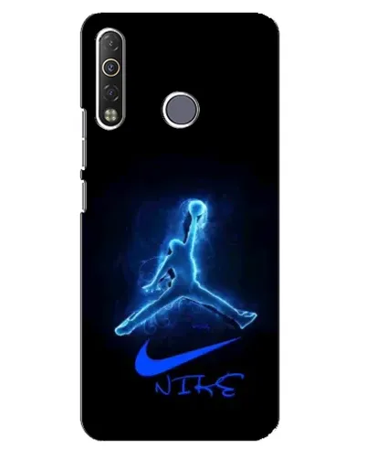 Чохол для TECNO Camon 12 Air CC6 з картинкою «Jordan Neon Blue»