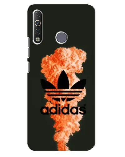 Чохол для TECNO Camon 12 Air CC6 з картинкою «Помаранчевий дим Adidas»