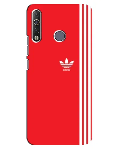 Чохол для TECNO Camon 12 Air CC6 з картинкою «Червоний мінімалізм Adidas»