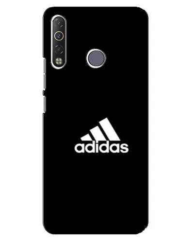Чохол для TECNO Camon 12 Air CC6 з картинкою «Чорна класика Adidas»