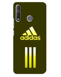 Чохол для TECNO Camon 12 Air CC6 з картинкою «Оливковий градієнт Adidas»