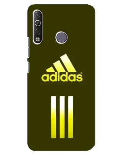 Чохол для TECNO Camon 12 Air CC6 з картинкою «Оливковий градієнт Adidas»