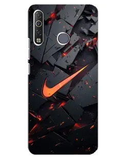 Чохол для TECNO Camon 12 Air CC6 з картинкою «Nike — ефект розломів» Чохол для TECNO Camon 12 Air CC6 з картинкою «Nike — ефект розломів»