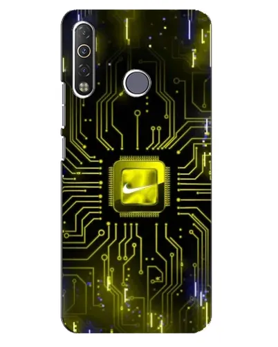 Чехол для TECNO Camon 12 Air CC6 с картинкой «Nike — золотая искра» Чехол для TECNO Camon 12 Air CC6 с картинкой «Nike — золотая искра»