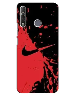 Чохол для TECNO Camon 12 Air CC6 з картинкою «Червоні бризки Nike» Чохол для TECNO Camon 12 Air CC6 з картинкою «Червоні бризки Nike»