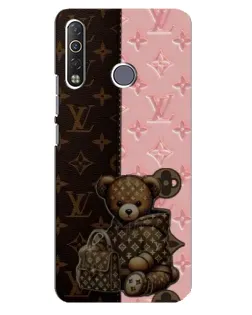 Чехол для TECNO Camon 12 Air CC6 с картинкой «Мишка в стиле LV» Чехол для TECNO Camon 12 Air CC6 с картинкой «Мишка в стиле LV»