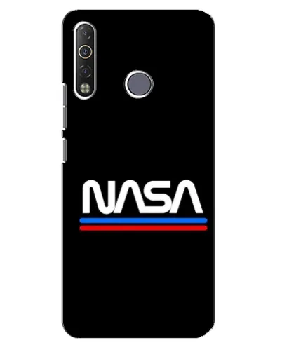 Чехол для TECNO Camon 12 Air CC6 с картинкой «NASA — классика Red Blue»