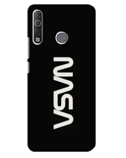 Чохол для TECNO Camon 12 Air CC6 з картинкою «NASA — вертикальний логотип» Чохол для TECNO Camon 12 Air CC6 з картинкою «NASA — вертикальний логотип»