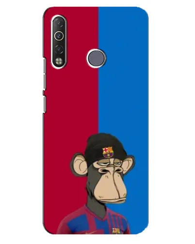 Чехол для TECNO Camon 12 Air CC6 с картинкой «Bored Ape — фанат Барсы»