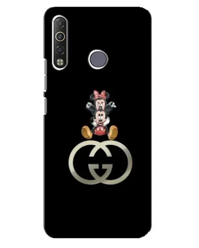 Чехол для TECNO Camon 12 Air CC6 с картинкой «Минни Маус на лого»