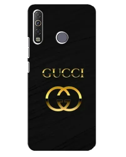Чехол для TECNO Camon 12 Air CC6 с картинкой «Золотой логотип Gucci»