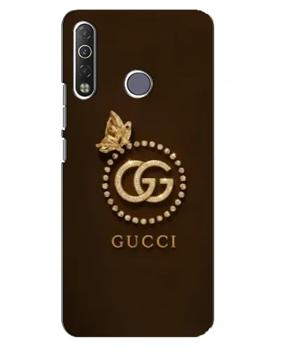 Чехол для TECNO Camon 12 Air CC6 с картинкой «Gucci — золотая бабочка»