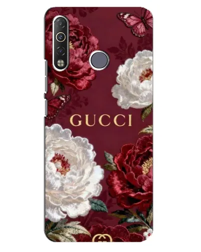 Чехол для TECNO Camon 12 Air CC6 с картинкой «Gucci — бордовые розы» Чехол для TECNO Camon 12 Air CC6 с картинкой «Gucci — бордовые розы»