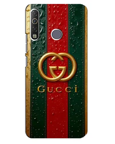 Чехол для TECNO Camon 12 Air CC6 с картинкой «Gucci — фирменная полоса и золото» Чехол для TECNO Camon 12 Air CC6 с картинкой «Gucci — фирменная полоса и золото»