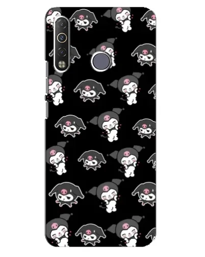 Чохол для TECNO Camon 12 Air CC6 з картинкою «Чорний паттерн Kuromi» Чохол для TECNO Camon 12 Air CC6 з картинкою «Чорний паттерн Kuromi»