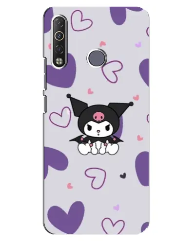 Чохол для TECNO Camon 12 Air CC6 з картинкою «Kuromi та лавандові серця» Чохол для TECNO Camon 12 Air CC6 з картинкою «Kuromi та лавандові серця»