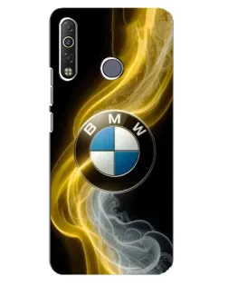 Чехол для TECNO Camon 12 Air CC6 с картинкой «Золотистый дым BMW»