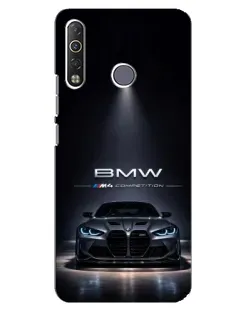 Чехол для TECNO Camon 12 Air CC6 с картинкой «BMW сквозь ночной город» Чехол для TECNO Camon 12 Air CC6 с картинкой «BMW сквозь ночной город»