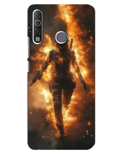 Чехол для TECNO Camon 12 Air CC6 с картинкой «BMW — скорость в дожде»