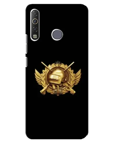 Чехол для TECNO Camon 12 Air CC6 с картинкой «PUBG — оранжевый градиент»