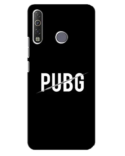 Чехол для TECNO Camon 12 Air CC6 с картинкой «PUBG — белый логотип»