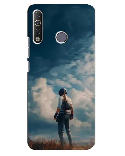Чехол для TECNO Camon 12 Air CC6 с картинкой «Герой PUBG на скале»