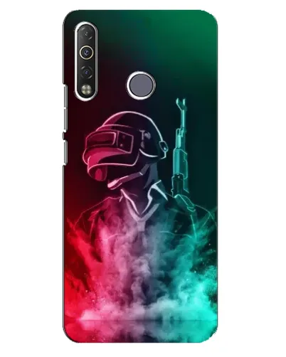 Чехол для TECNO Camon 12 Air CC6 с картинкой «PUBG — огненный воин»