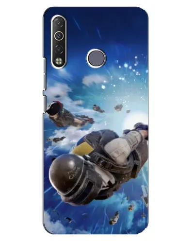Чехол для TECNO Camon 12 Air CC6 с картинкой «Десант PUBG — прыжок»