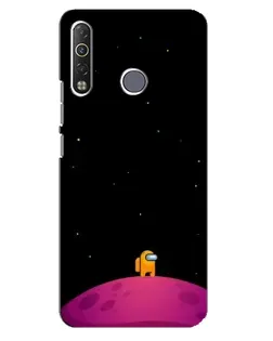 Чохол для TECNO Camon 12 Air CC6 з картинкою «Самотній герой на планеті»