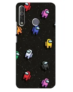 Чохол для TECNO Camon 12 Air CC6 з картинкою «Космічний патерн Among Us»