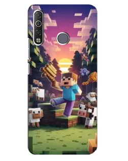 Чохол для TECNO Camon 12 Air CC6 з картинкою «Стів на фермі»