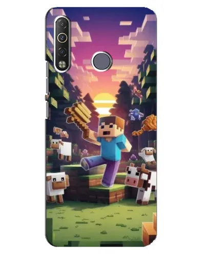Чохол для TECNO Camon 12 Air CC6 з картинкою «Стів на фермі» Чохол для TECNO Camon 12 Air CC6 з картинкою «Стів на фермі»