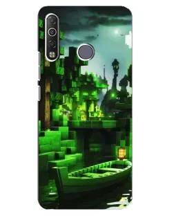 Чохол для TECNO Camon 12 Air CC6 з картинкою «Minecraft лісовий пейзаж»