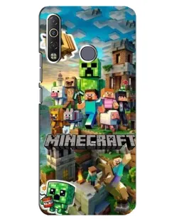 Чохол для TECNO Camon 12 Air CC6 з картинкою «Замок Minecraft»