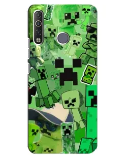 Чохол для TECNO Camon 12 Air CC6 з картинкою «Кріпери Minecraft»