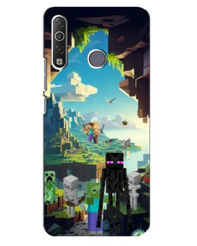 Чохол для TECNO Camon 12 Air CC6 з картинкою «Ендермен у лісі» Чохол для TECNO Camon 12 Air CC6 з картинкою «Ендермен у лісі»