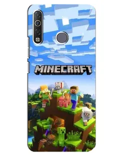 Чохол для TECNO Camon 12 Air CC6 з картинкою «Minecraft класичний світ»