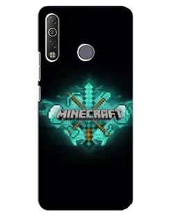 Чохол для TECNO Camon 12 Air CC6 з картинкою «Minecraft Diamond лого»