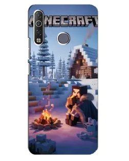 Чохол для TECNO Camon 12 Air CC6 з картинкою «Зимовий Minecraft»