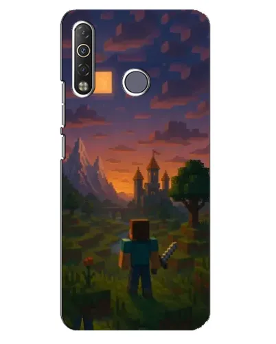 Чохол для TECNO Camon 12 Air CC6 з картинкою «Стів біля вежі» Чохол для TECNO Camon 12 Air CC6 з картинкою «Стів біля вежі»