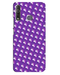Чехол для TECNO Camon 12 Air CC6 с картинкой «Единороги на фиолетовом»
