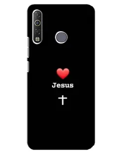 Чехол для TECNO Camon 12 Air CC6 с картинкой «Сердце - Jesus» Чехол для TECNO Camon 12 Air CC6 с картинкой «Сердце - Jesus»