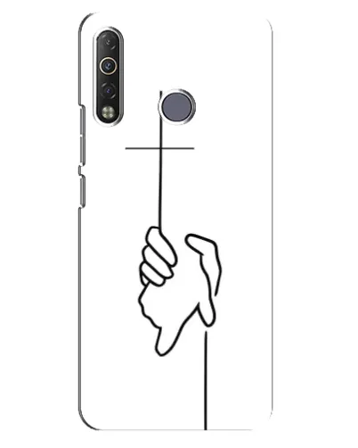 Чехол для TECNO Camon 12 Air CC6 с картинкой «Рука держит»