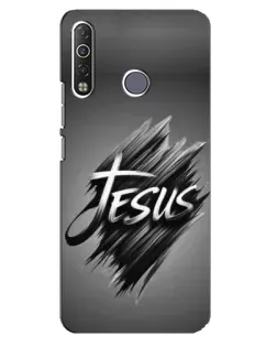 Чехол для TECNO Camon 12 Air CC6 с картинкой «Надпись Jesus Graffiti»