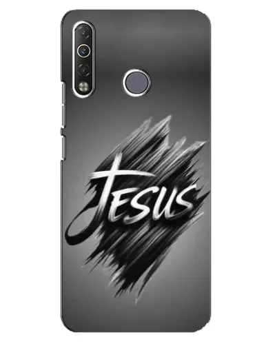 Чехол для TECNO Camon 12 Air CC6 с картинкой «Надпись Jesus Graffiti»